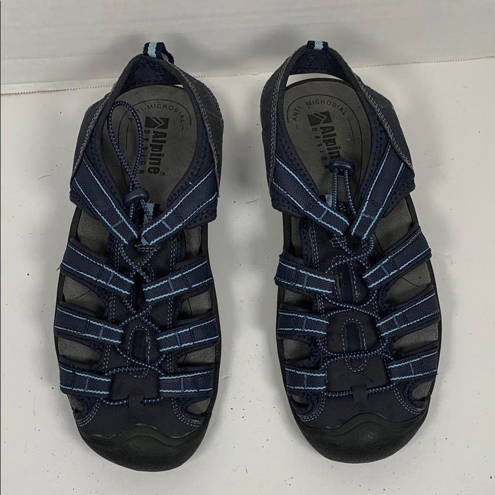 Navy Strappy Outdoor Sandals size 10